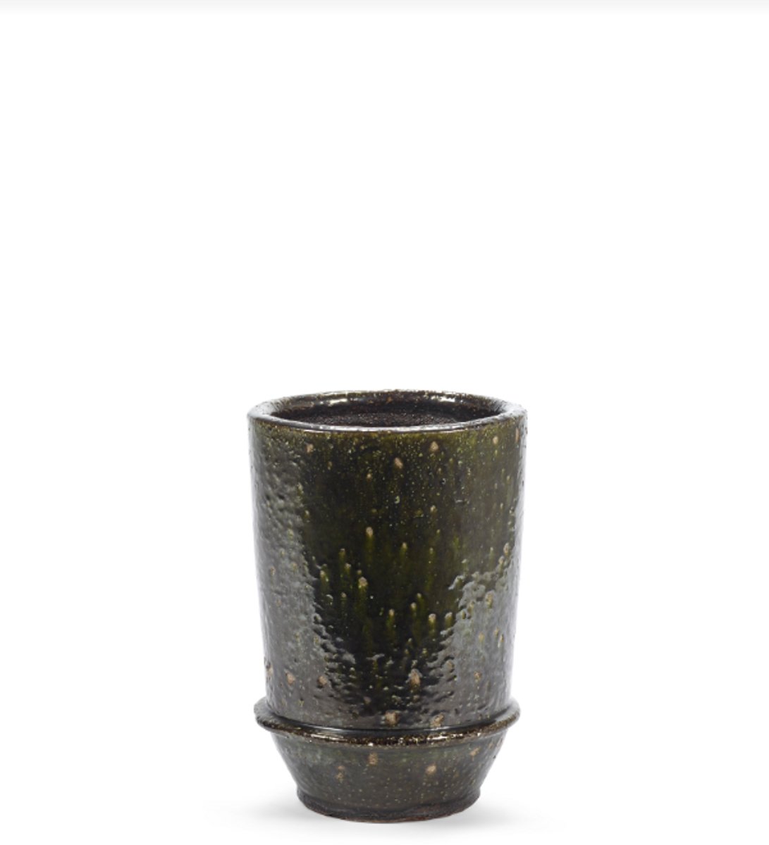 Serax Bloempot-Plantenbak Dune Kelly Wearstler Groen-Donker Groen D 26 cm H 38 cm