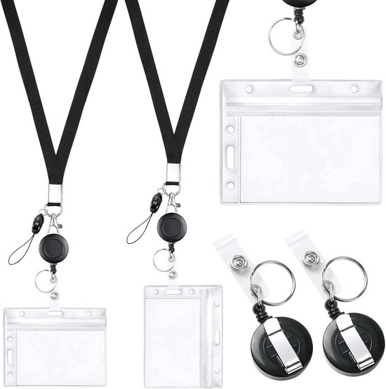 DUOUPA ID-kaarthouder met band, uittrekbare sleutelhanger, badgehouder, sleutelhanger met karabijnhaak voor vrouwen, leraren, verpleegster, dokter, student, visschaal DUOUPA ID-kaarthouder met band, uittrekbare sleutelhanger, badgehouder, sleutelhanger met karabijnhaak voor vrouwen, leraren, verpleegster, dokter, student, visschaal