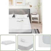 vidaXL Matrasbeschermer waterdicht 120x220 cm wit, waterdichte matrasbeschermer, hoeslaken, matrashoes, laken, beddengoed, hoeslakenhoes