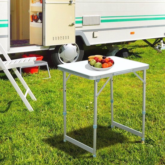 Outsunny kampeertafel klaptafel universele tafel koffertafel tuintafel