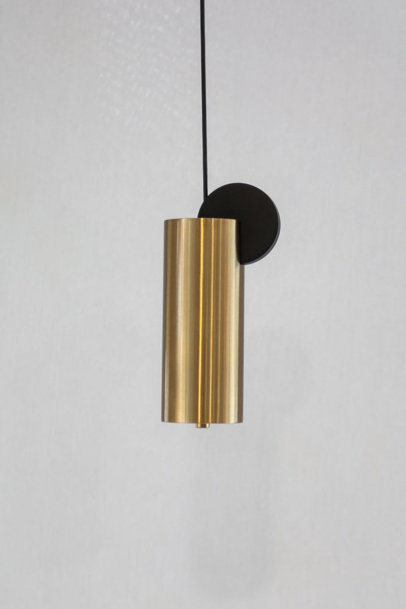 Pendant Hanglamp Led metal + acrylic zwart goud 150cm adjustable suspension line