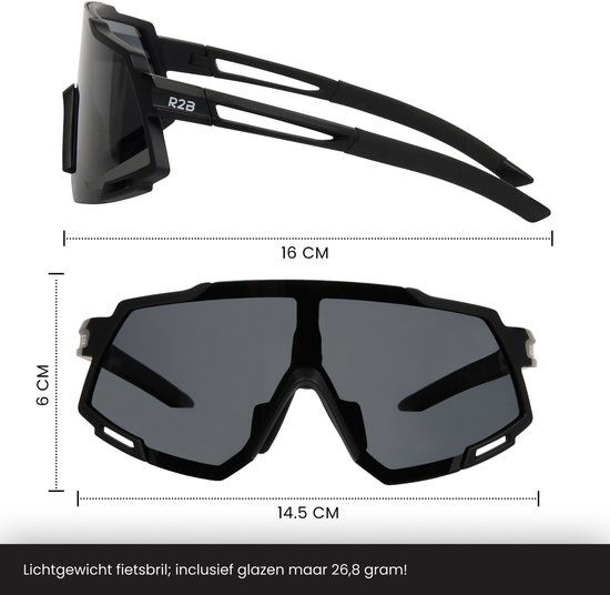 Lunettes De Sport Chex Europa – 5 Verres Interchangeables, étui Rigide, Protection UV