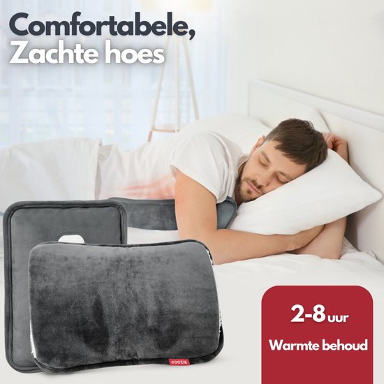 Coozie Elektrische kruik met ThermoSoft Hoes - Warmwaterkruik - Kruiken - Warmtekruik - Warmtekussen