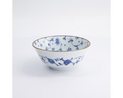 Tokyo Design Studio – Natsu Karakusa Tayo Kom – Blauw/Wit – Ø 15,2 cm – 500 ml – Porselein