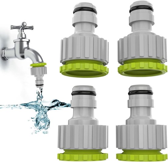 Tuin Irrigatie Connectoren Lekvrije Aansluiting Gardena Slangaansluiting Slangverbinder, 1/2 Inch, Kunststof, 10 Stuks Slangaansluiting Waterkraan Tuinslangaansluiting Snelkoppeling Perslucht Adapter Tuinslang Voor Het Verbinden Van Tuingereedschap
