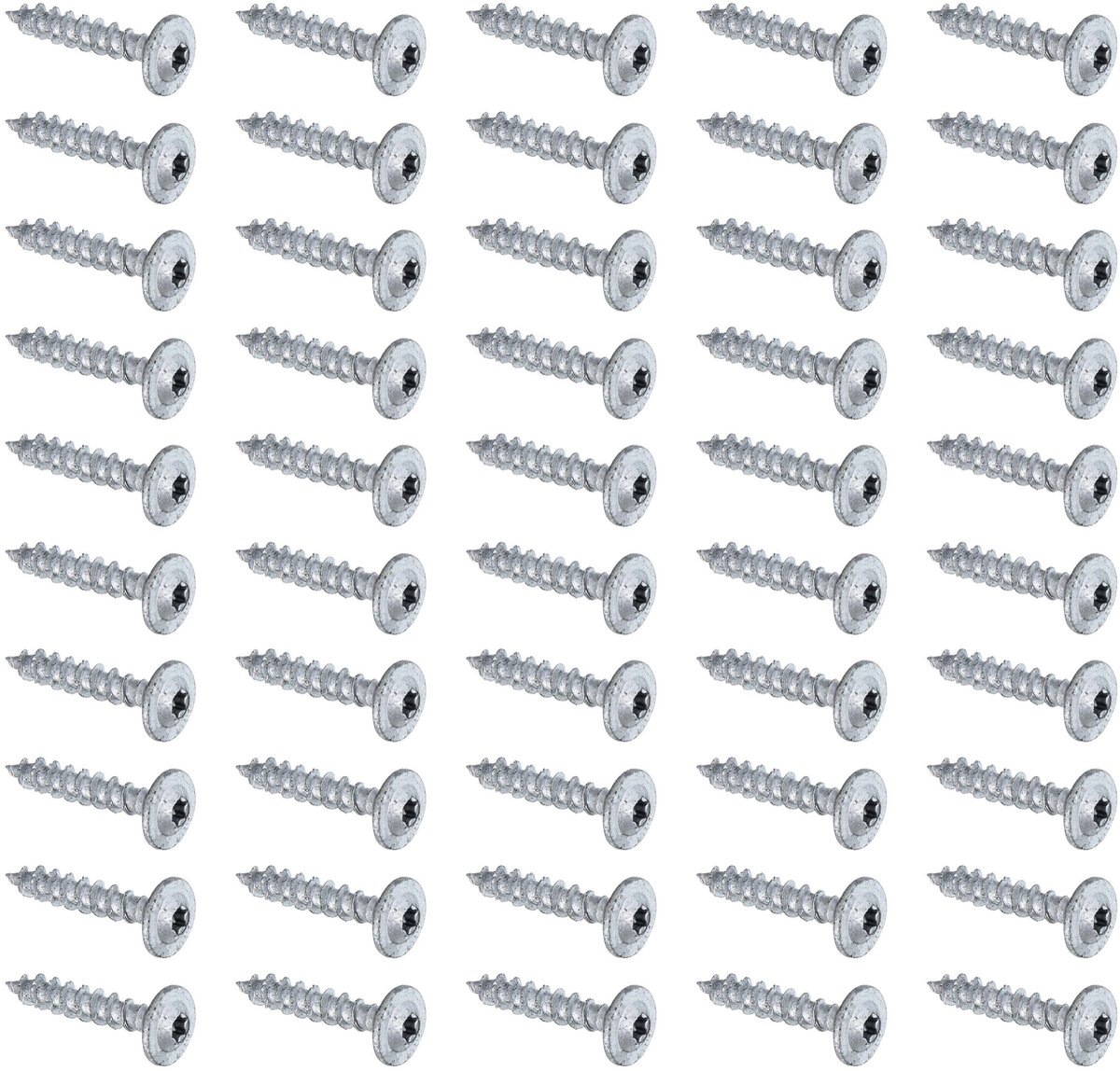Alberts 338381 houtschroeven Speed | Ruspert zilver | Ø7 x 40 mm | set van 50