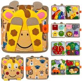 Busy Board Montessori Speelgoed - Busy book montessori activiteitenboek - Sensorisch Speelgoed 2 jaar Busybook boek Quiet book Baby speelgoed 1 jaar kinderspeelgoed Motoriek Speelgoed voor in de auto educatief Speelgoed voor onderweg Peuter speelgoed