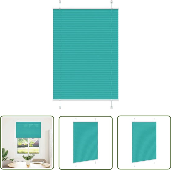 Vouwgordijn vervaardigd uit natuurlijk bamboe, plissé-gordijn, houten rolgordijn, lichtfilter, ondoorzichtig, inkijkbescherming voor theesalon, restaurant, tuin, balkon, 185 x 100 cm (l x h