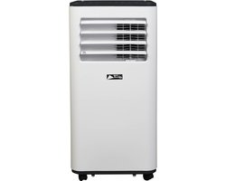 TechnoLife TL-7002 Mobiele Airco - Airconditioning voor 20 tot 35 m2 (75 m³) - 7000 BTU - Met 24-Uurstimer - Wit/Zwart