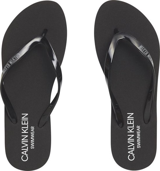 Calvin Klein - Dames - Sandal Slippers - Zwart - 37-38 | bol.com