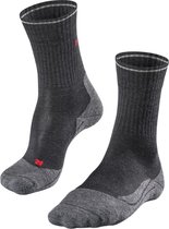 FALKE TK2 Explore Wool Silk dames trekking sokken - antraciet grijs (anthra.melange) - Maat: 41-42