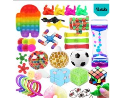 Goplay Fidget Toys Pakket - Fidget toys - 41 stuks - Fidget Toy Box - Set voor Kinderen & Volwassenen - Pop it - Speed cube