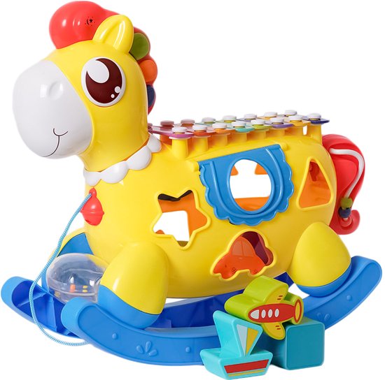 Speelgoedtopdeals – Vormenstoof Paard met Xylofoon en Muziek