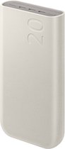 Samsung Powerbank Fast Charge 45W - 3x USB-C - 20000mAh - Beige - Noodpakket