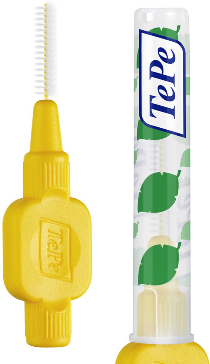 TePe Ragers Geel 0,7mm - 4 x 8 stuks - Voordeelverpakking
