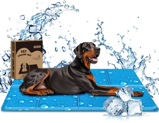 Nobleza Honden Koelmat XXXL - 140x90cm - Koelmat voor honden - Koeling mat voor huisdieren - Blauw