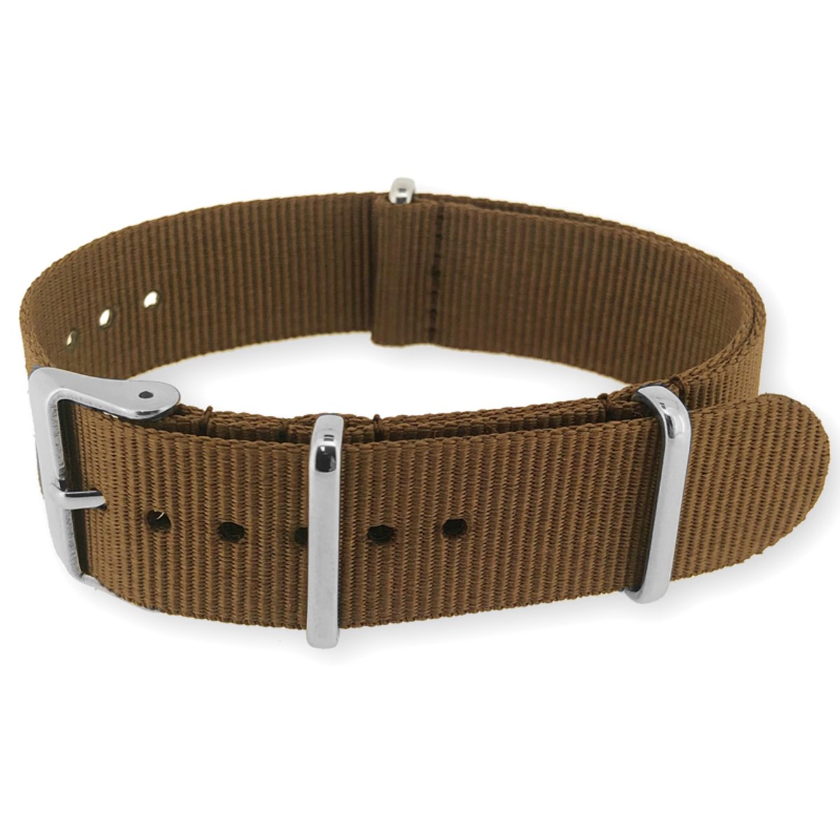 NATO Horlogeband G10 Military Nylon Strap - Original NATOS.com® - Bruin 18 mm
