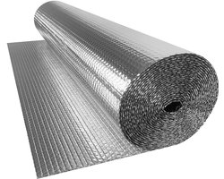 NAIZY isolerende folie 1x30 m thermische folie dak dubbele aluminium luchtbel folie isolerende wol isolerende folie koude bescherming film raam thermische folie thermische isolatie, koude bescherming verduistering isolerend behang