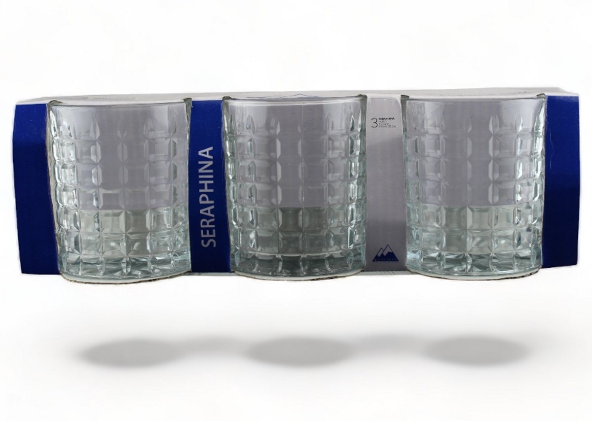 Weissberg Seraphina– Drinkglas – Whisky Glas – Set van 3 stuks – 300ml