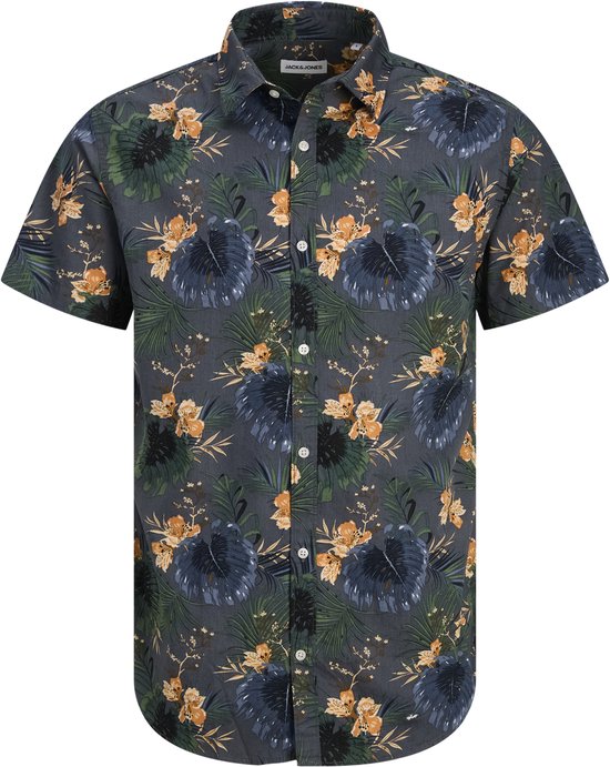 JACK&JONES JJHAWAII AOP SHIRT SS LN Heren Overhemd - Castlerock