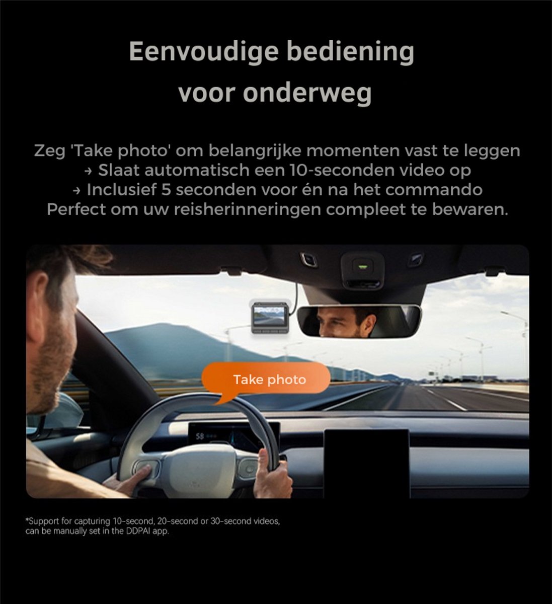 4K Ultra HD Dashcam Auto Voor en Achter Camera - GPS - 3 Inch Beeldscherm - DDPAI Z60 – foto 8
