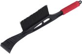 Grattoir à glace/grattoir à vitres en plastique noir/rouge avec brosse 53 cm - Grattoirs à vitres - Accessoires auto hiver