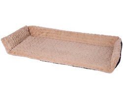 Petlando Vensterbank kussen met rand - kleur cappuccino beige Waves
