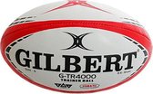 Gilbert Rugbybal - wit/rood/zwart