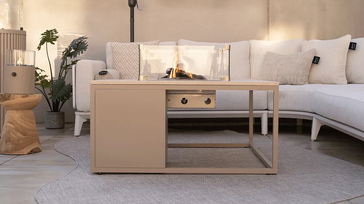 Cosi Cosiloft 100 - Fire Table - Sandy Beige with Stone Look
