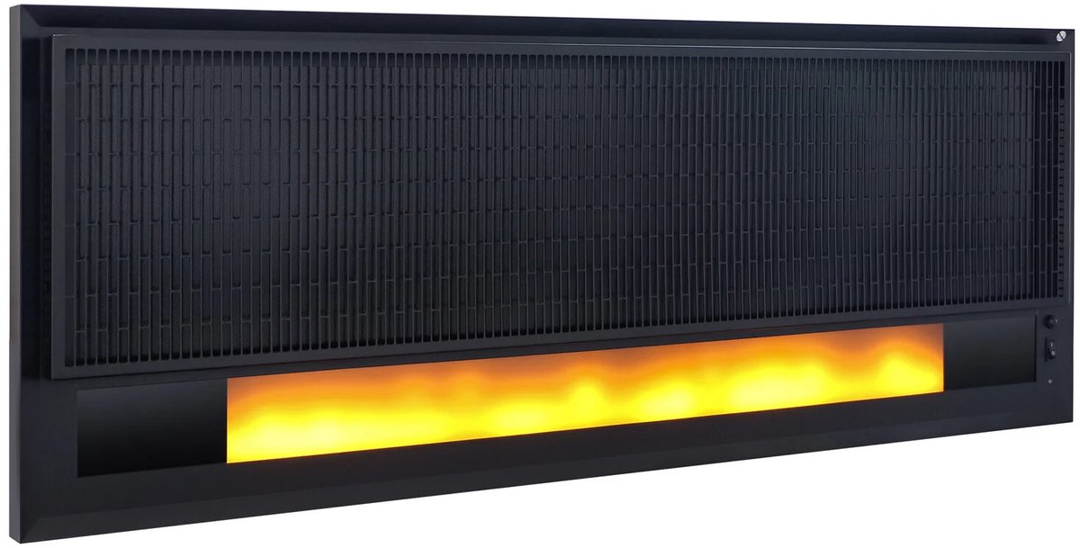 Infrarood paneel openhaard LED 1700Watt Basic - Quality Heating - Wifi - bedienbaar met afstandsbediening – foto 2