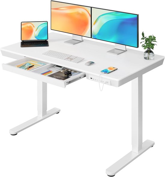 Dimbare LED Vloerlamp Hout met Afstandsbediening, 3 Planken Vloerlamp met 2 USB Oplaadpoorten, Vloerlamp met 3 Kleurtemperaturen E27 Lamp