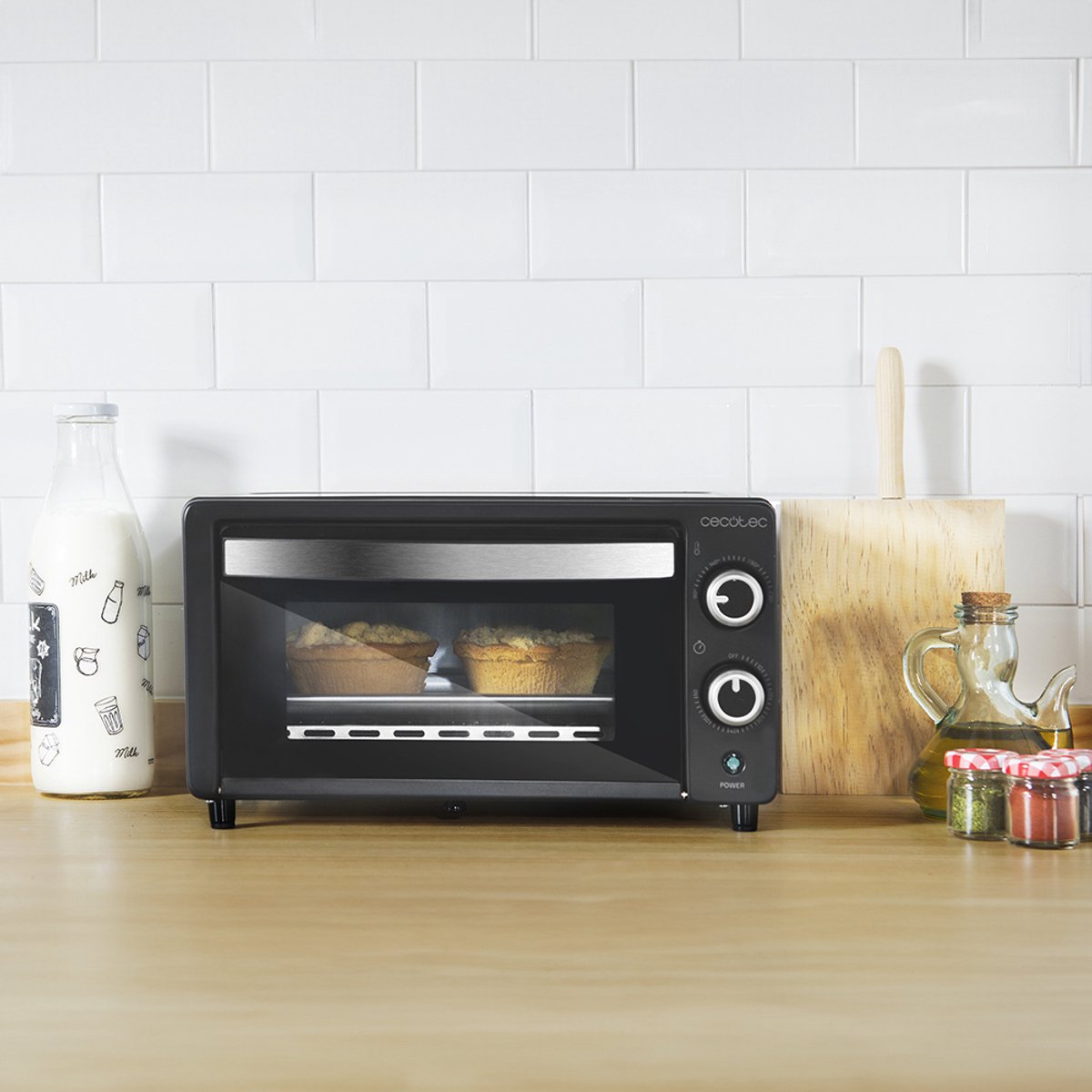 Cecotec Vrijstaande Elektrische Oven - 10 Liter - Compacte Mini Oven - Instelbare Temperatuur tot 230°C Graden - Bake&Toast – foto 4
