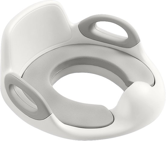 Siège de toilette enfant Aufun, compatible avec les toilettes rondes et ovales, avec poignée et protection anti-éclaboussures, pour garçons et filles de 12 mois à 8 ans, Wit