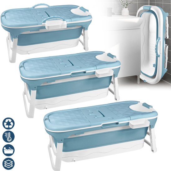 Opvouwbare badkuip voor volwassenen XL, 128 x 60 x 53 cm, draagbare