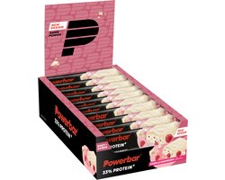 Powerbar eiwitreep 33% Protein+ Bar Vanilla-Raspberry - 10x90g