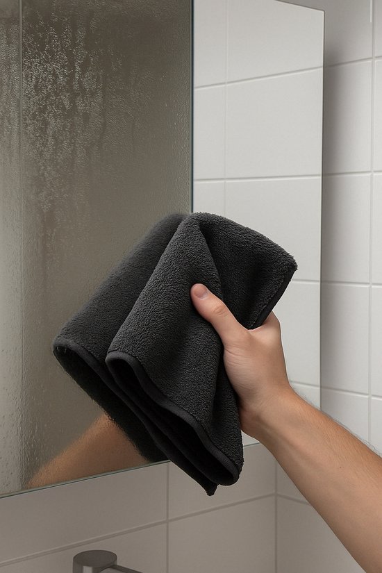 Propex Parts Microvezeldoek droogdoek XL 60cm x 90cm - Super Absorberend - Geschikt voor Auto & Glas - Zwart
