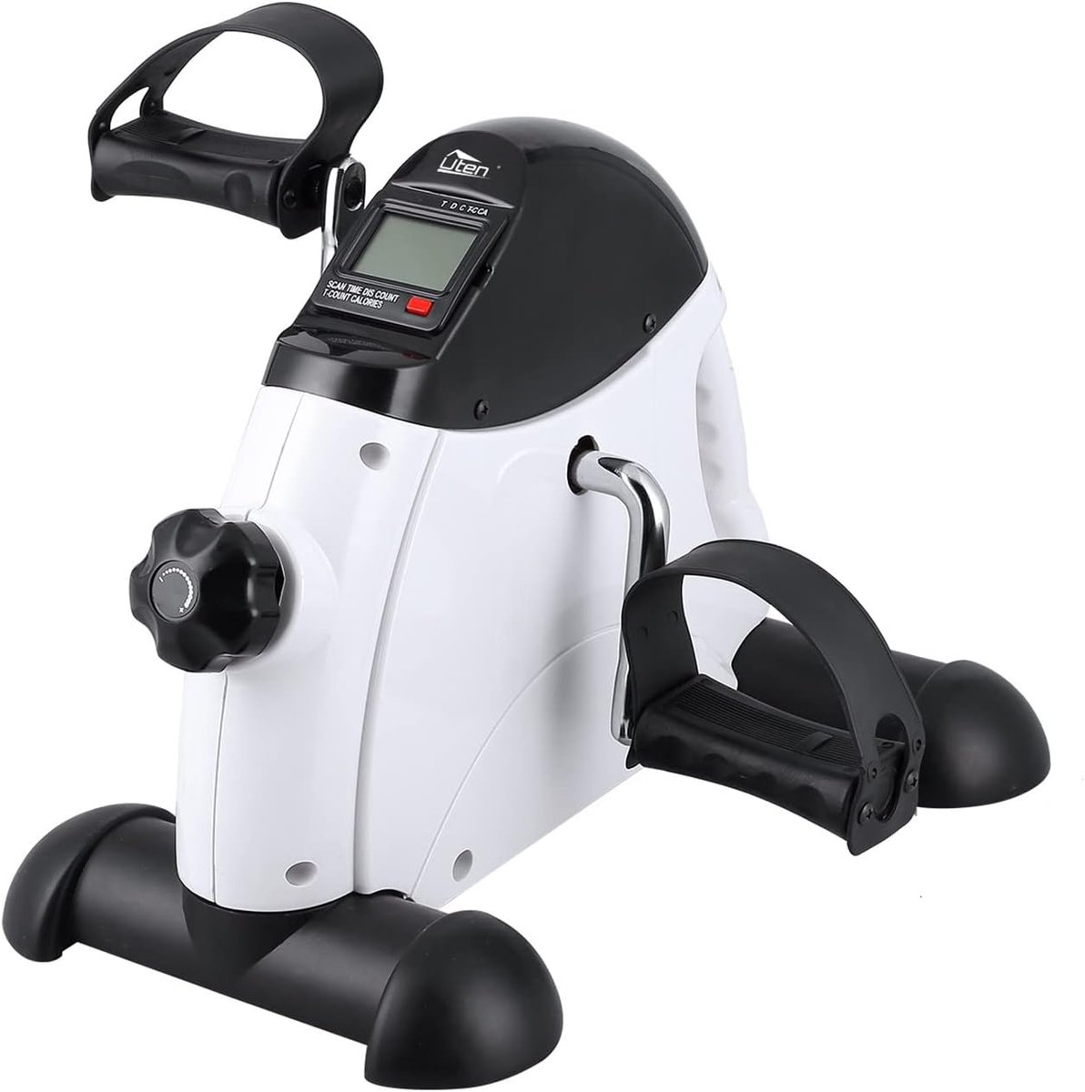 Mini hometrainer - Fitnessapparaat - Dagelijkse beweging - Instelbare weerstand - N.v.t. - Wit