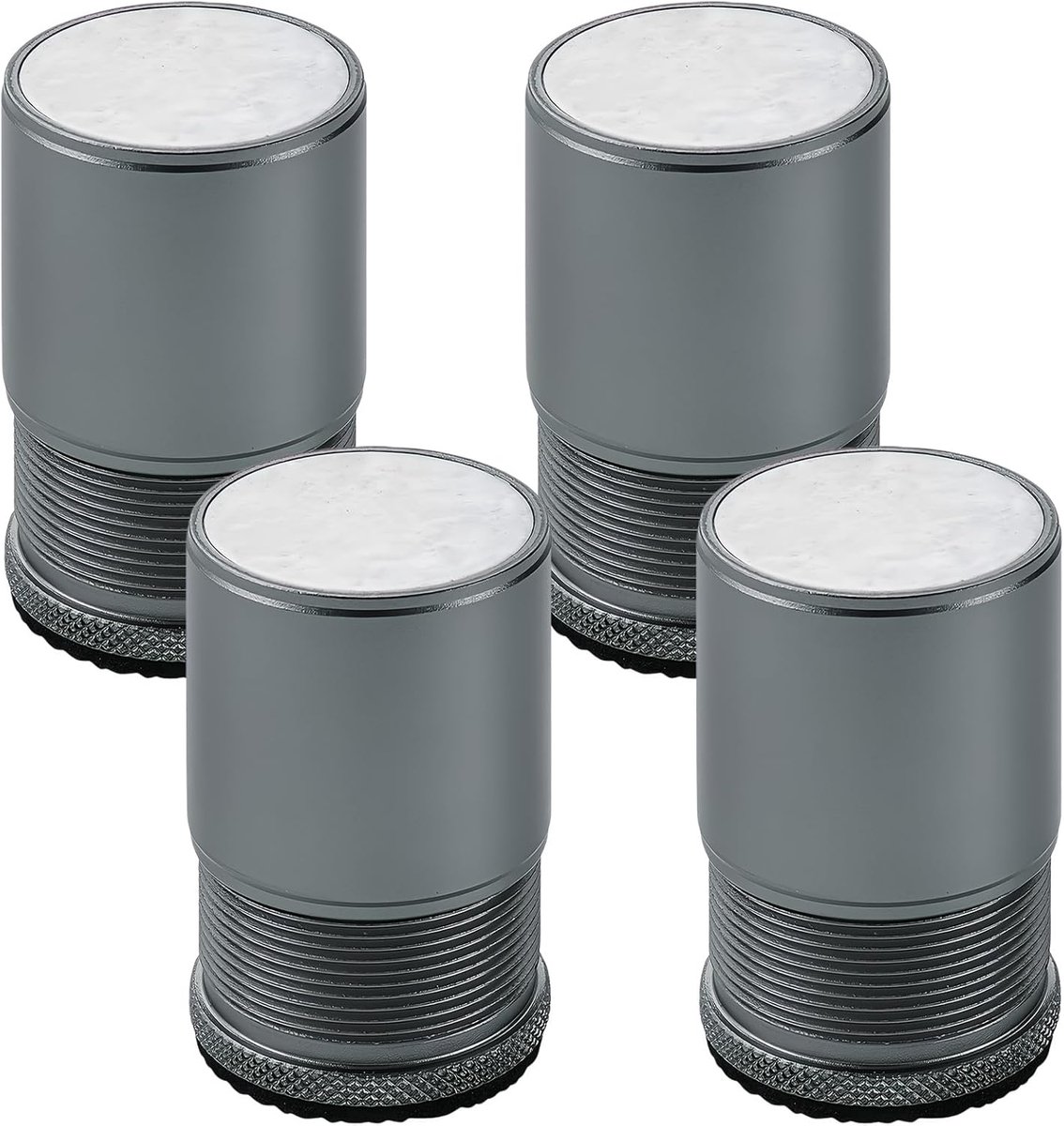 Set van 4 verstelbare meubelverhogers voor stoel, tafel, bank en kast - Hoogte 4,7 cm tot 8 cm, Diameter 40 mm