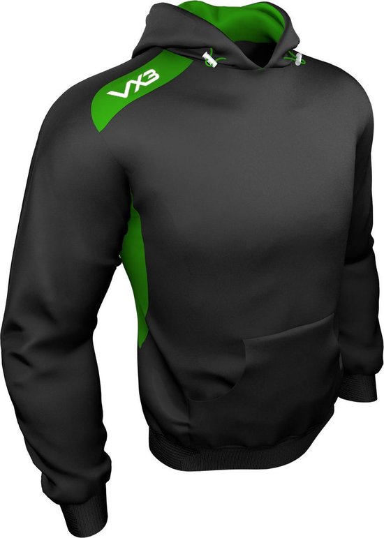Team Tech hoodie Black/Emerald 3XL