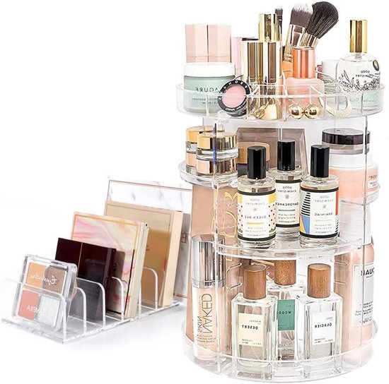 Make-up organizer voor ijdelheid, grote capaciteit bureau organizer met lades voor cosmetica, lippenstiften, sieraden, nagelverzorging, huidverzorging, ideaal voor slaapkamer en | NL