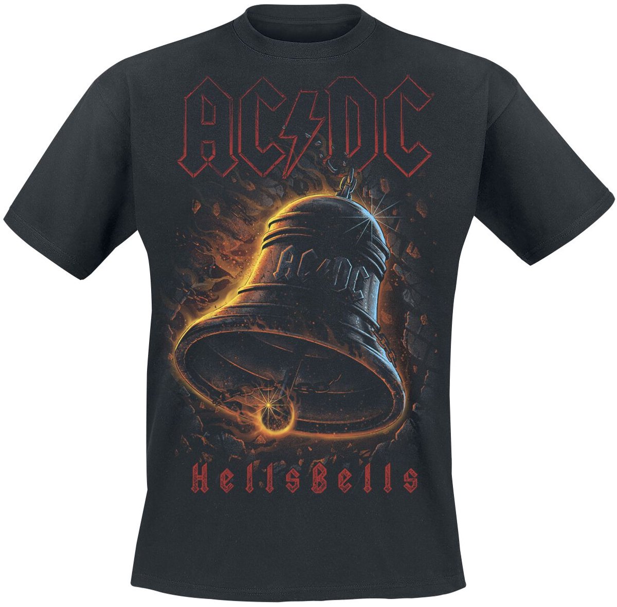 AC/DC Hells Bells Unisex T-shirt - zwart - XL