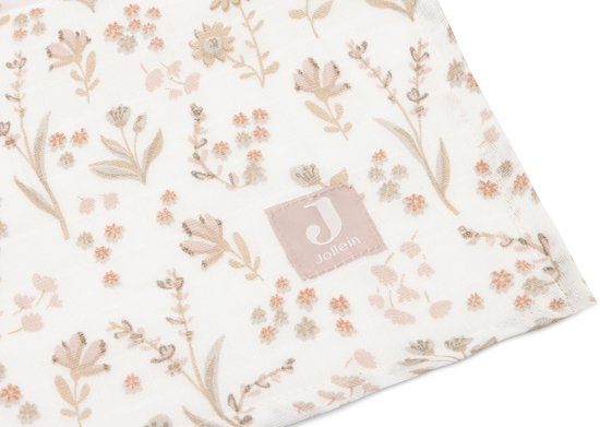 Jollein - Hydrofiele Doek Large 115x115cm - Inbakerdoek - Zacht Katoen - 2 Stuks - Bloomy van Jollein — afbeelding 5