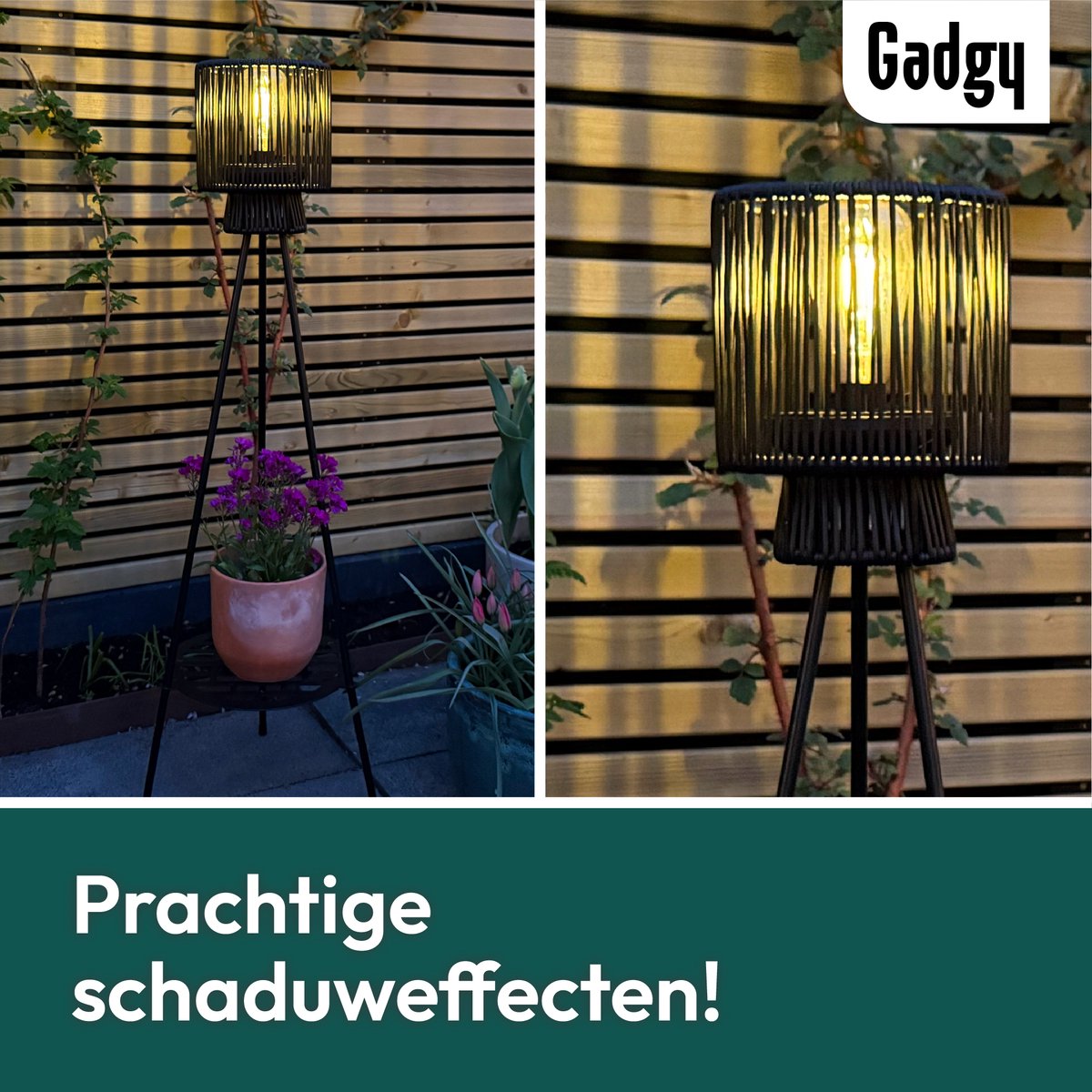 Luxform - Chelsea - Tuinlamp op statief - oplaadbare USB LED lamp