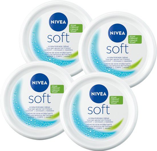 x4 Nivea Soft pot mini 50 Millilitres