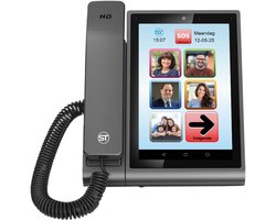 SeniorenTAB Combi - Telefoon en Tablet ineen - beeldbellen voor senioren en niet digitaal vaardigen - Zwart