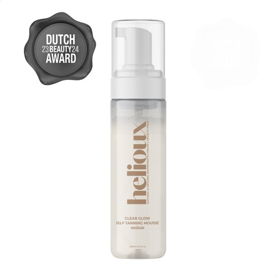 Helioux® Zelfbruiner Mousse Clear Glow Medium
