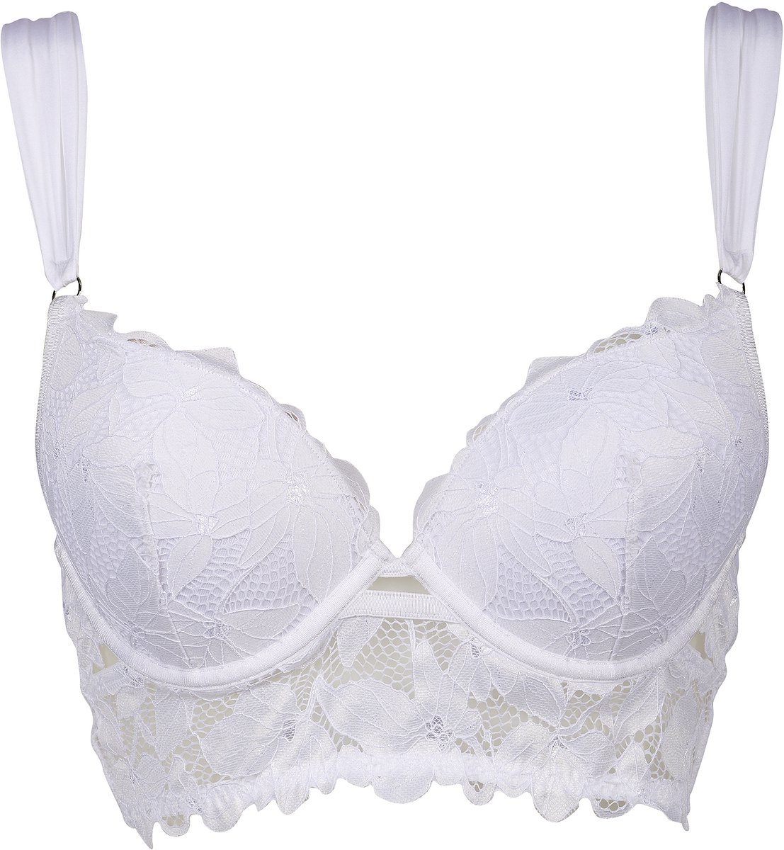 After Eden Morgan Longline two way boost bra, wider straps Dames Beha - Wit