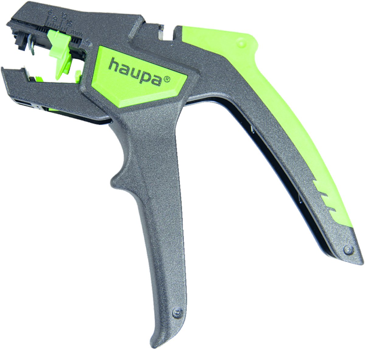 Haupa Automatische Striptang Super 4 Pro - Voor massieven en flexibele draden van 0,2 tot 6,0mm² - Instelbare lengteaanslag (6 - 15 mm)