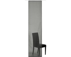 Elbersdrucke Schuifgordijn Feel Good Uni 245x60 cm grijs transparant