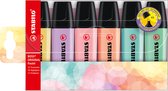 STABILO BOSS ORIGINAL Pastel - Markeerstift - Markeren Met Pastelkleuren - Etui Met 6 Kleuren